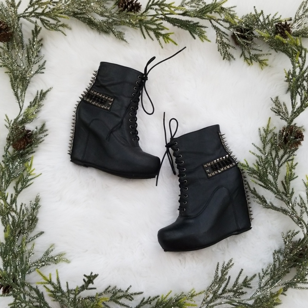 Silver cross ankle booties